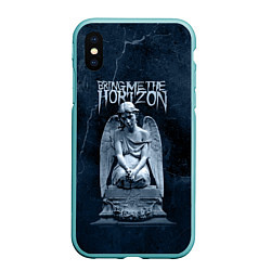 Чехол iPhone XS Max матовый Bring Me The Horizon Angel, цвет: 3D-мятный