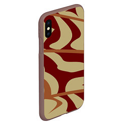 Чехол iPhone XS Max матовый Камуфляжные паттерн, цвет: 3D-коричневый — фото 2