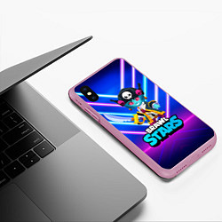 Чехол iPhone XS Max матовый Зомби пиратка Биби, цвет: 3D-розовый — фото 2