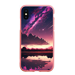 Чехол iPhone XS Max матовый Аниме комета