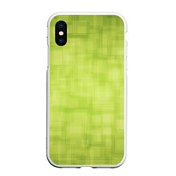 Чехол iPhone XS Max матовый Green and square