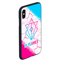 Чехол iPhone XS Max матовый In Flames neon gradient style, цвет: 3D-черный — фото 2