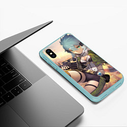 Чехол iPhone XS Max матовый Sword Art Online Сино Асада, цвет: 3D-мятный — фото 2