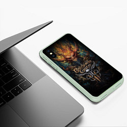 Чехол iPhone XS Max матовый Baldurs Gate 3 demon, цвет: 3D-салатовый — фото 2