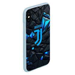 Чехол iPhone XS Max матовый Blue logo Juventus, цвет: 3D-голубой — фото 2