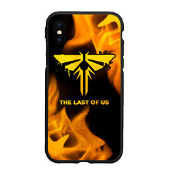 Чехол iPhone XS Max матовый The Last Of Us - gold gradient, цвет: 3D-черный