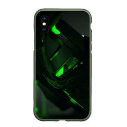 Чехол iPhone XS Max матовый Токсичная абстрактность