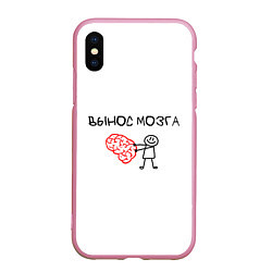 Чехол iPhone XS Max матовый Вынос мозга родителям