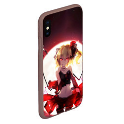 Чехол iPhone XS Max матовый Touhou Project Фландр Скарлет, цвет: 3D-коричневый — фото 2