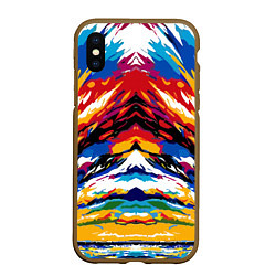 Чехол iPhone XS Max матовый Vanguard abstraction - vogue - art