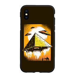Чехол iPhone XS Max матовый Pyramid launch