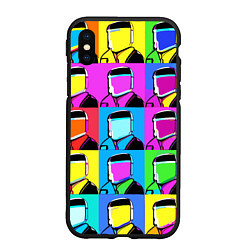 Чехол iPhone XS Max матовый Pop art - abstraction - vogue, цвет: 3D-черный