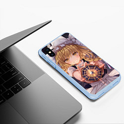 Чехол iPhone XS Max матовый Touhou Project Marisa Kirisame, цвет: 3D-голубой — фото 2