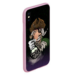 Чехол iPhone XS Max матовый Ром и Ливси, цвет: 3D-розовый — фото 2