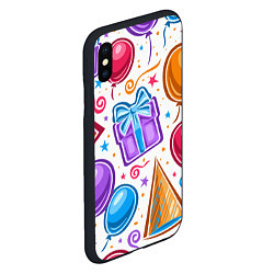 Чехол iPhone XS Max матовый Вечеринка, цвет: 3D-черный — фото 2