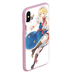 Чехол iPhone XS Max матовый Touhou Project Алиса Маргатройд, цвет: 3D-розовый — фото 2