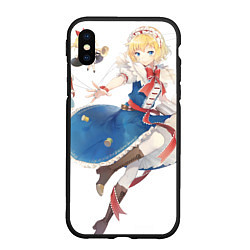 Чехол iPhone XS Max матовый Touhou Project Алиса Маргатройд, цвет: 3D-черный