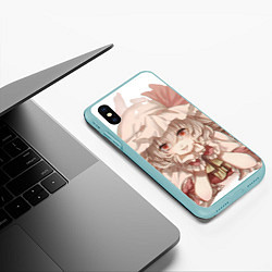 Чехол iPhone XS Max матовый Touhou Project Flandre Scarlet Cute, цвет: 3D-мятный — фото 2