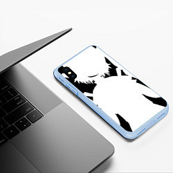 Чехол iPhone XS Max матовый Touhou Project Flandre Bad Apple, цвет: 3D-голубой — фото 2