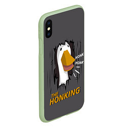 Чехол iPhone XS Max матовый The honking, цвет: 3D-салатовый — фото 2