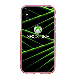 Чехол iPhone XS Max матовый Xbox game pass line