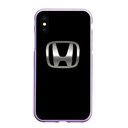 Чехол iPhone XS Max матовый Honda sport auto, цвет: 3D-сиреневый
