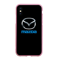 Чехол iPhone XS Max матовый Mazda sportcar, цвет: 3D-розовый