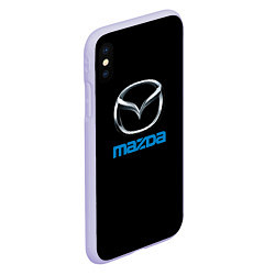 Чехол iPhone XS Max матовый Mazda sportcar, цвет: 3D-светло-сиреневый — фото 2