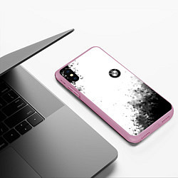 Чехол iPhone XS Max матовый Bmw краски спорт, цвет: 3D-розовый — фото 2