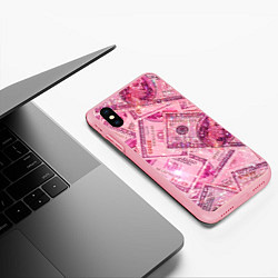 Чехол iPhone XS Max матовый Дорого богато, цвет: 3D-баблгам — фото 2