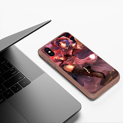 Чехол iPhone XS Max матовый Touhou Project Remilia, цвет: 3D-коричневый — фото 2