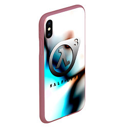 Чехол iPhone XS Max матовый Half life 3 is coming, цвет: 3D-малиновый — фото 2