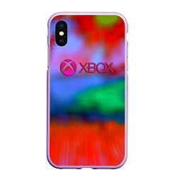 Чехол iPhone XS Max матовый Xbox game studio neon