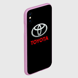 Чехол iPhone XS Max матовый Toyota sport car, цвет: 3D-сиреневый — фото 2