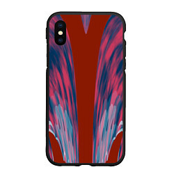 Чехол iPhone XS Max матовый Глиняные облака, цвет: 3D-черный