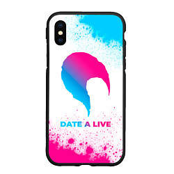 Чехол iPhone XS Max матовый Date A Live neon gradient style