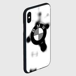 Чехол iPhone XS Max матовый Bmw black steel, цвет: 3D-черный — фото 2