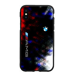 Чехол iPhone XS Max матовый Bmw true colors, цвет: 3D-черный