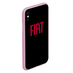 Чехол iPhone XS Max матовый Fiat sport auto brend, цвет: 3D-розовый — фото 2