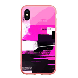 Чехол iPhone XS Max матовый Black pink - girl-group - South Korea, цвет: 3D-баблгам