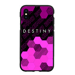 Чехол iPhone XS Max матовый Destiny pro gaming посередине