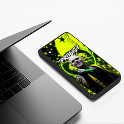 Чехол iPhone XS Max матовый The Prodigy Keith Flint, цвет: 3D-черный — фото 2