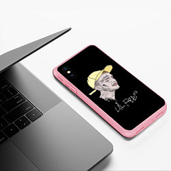 Чехол iPhone XS Max матовый Lil Peep rap steel, цвет: 3D-баблгам — фото 2