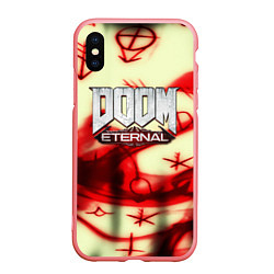 Чехол iPhone XS Max матовый Doom Eteranal символы марса, цвет: 3D-баблгам