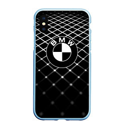 Чехол iPhone XS Max матовый BMW спортивная сетка