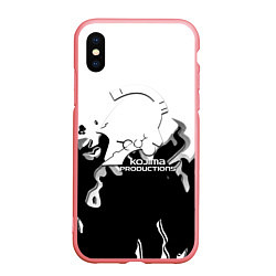 Чехол iPhone XS Max матовый Kojima Productions black flame