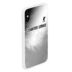 Чехол iPhone XS Max матовый Counter Strike glitch на светлом фоне посередине, цвет: 3D-белый — фото 2