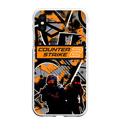 Чехол iPhone XS Max матовый Counter-Strike Collection, цвет: 3D-белый