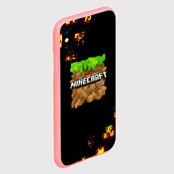 Чехол iPhone XS Max матовый Minecraft mobile game story, цвет: 3D-баблгам — фото 2