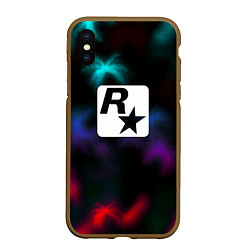 Чехол iPhone XS Max матовый Rock star games
